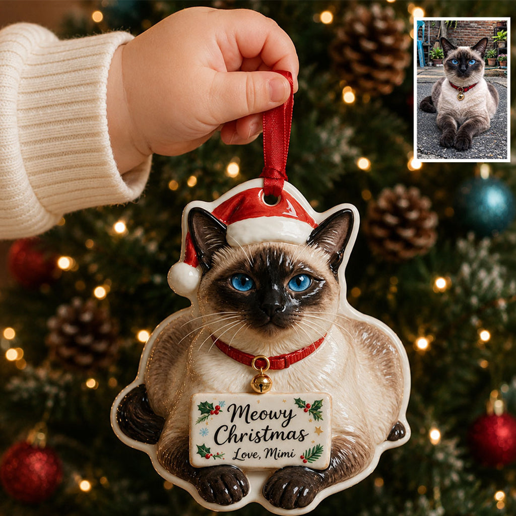Kleines Weihnachten - Personalisierte Premium 3D Hundedekoration