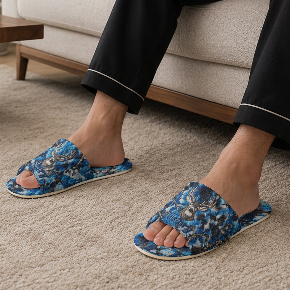 You & Me We Got This - Personalized Hunting Open-Toe Slippers
