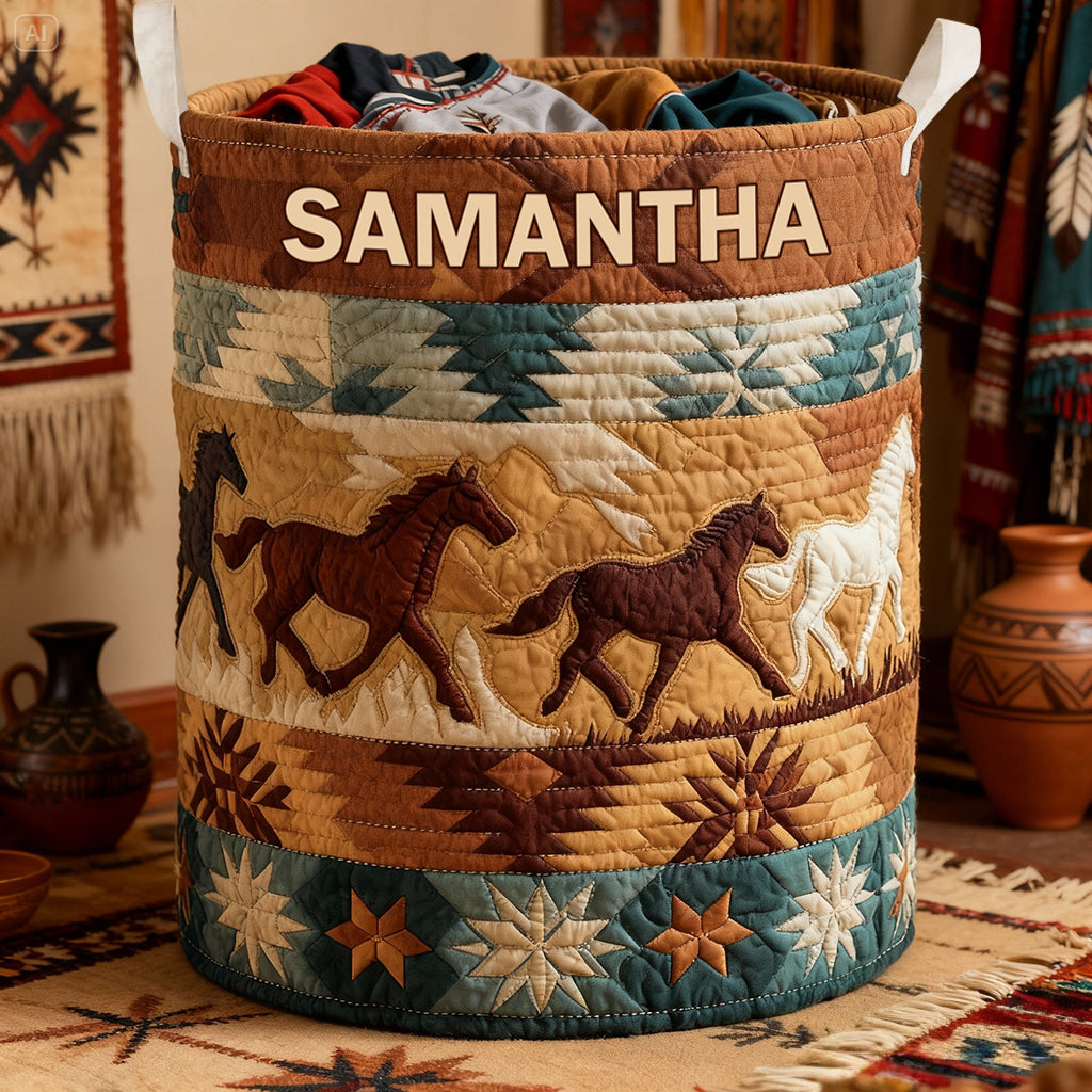 L'Esprit de la Nature - Panier de rangement personnalisé amérindien