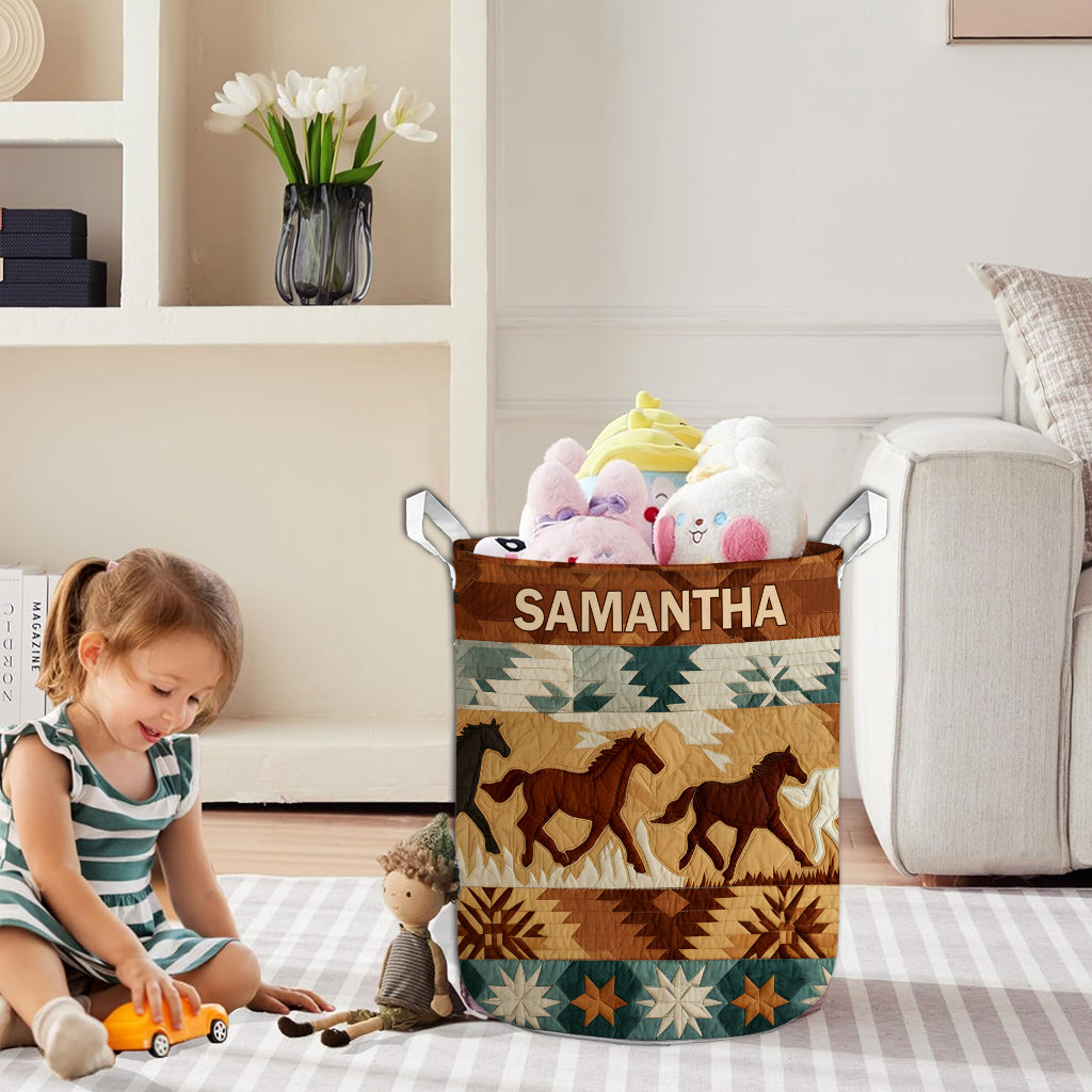 L'Esprit de la Nature - Panier de rangement personnalisé amérindien