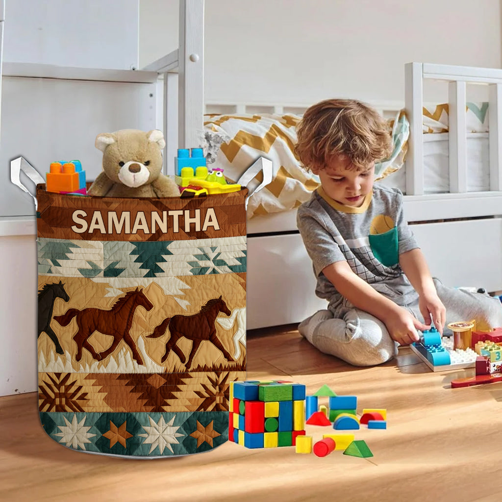 L'Esprit de la Nature - Panier de rangement personnalisé amérindien