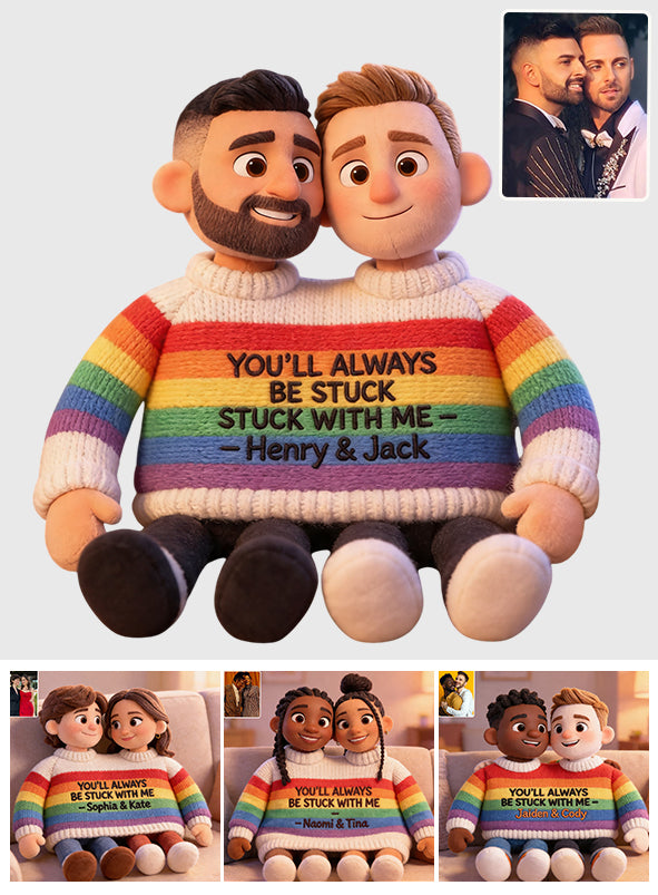 Personalisierte LGBT Unterstützung Premium Kunstfell Kissen