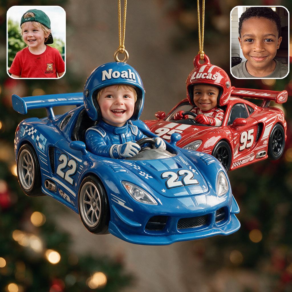 Custom Any Photo Kid Car Toys - Personalized Kid Premium 3D Ornament