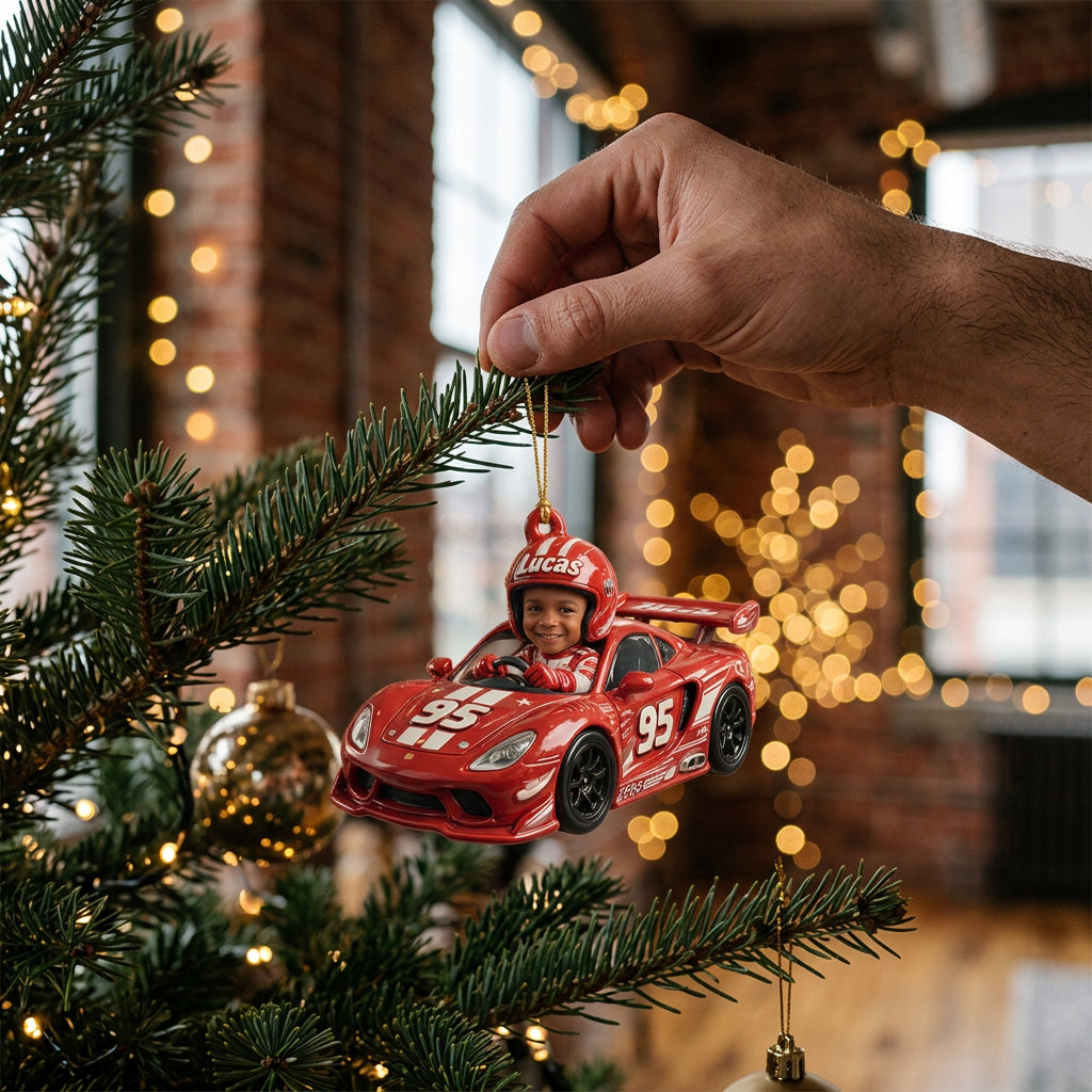 Custom Any Photo Kid Car Toys - Personalized Kid Premium 3D Ornament