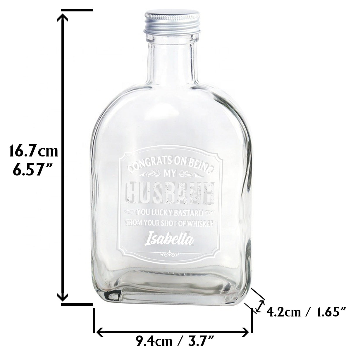 Cheers To My Amazing Husband - Personalized Couple Wine Bottle