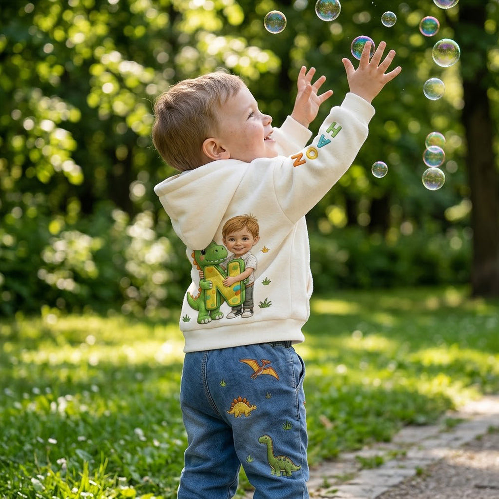 Hoodie & Jogging Enfant Personnalisé - Thème Alphabet Photo