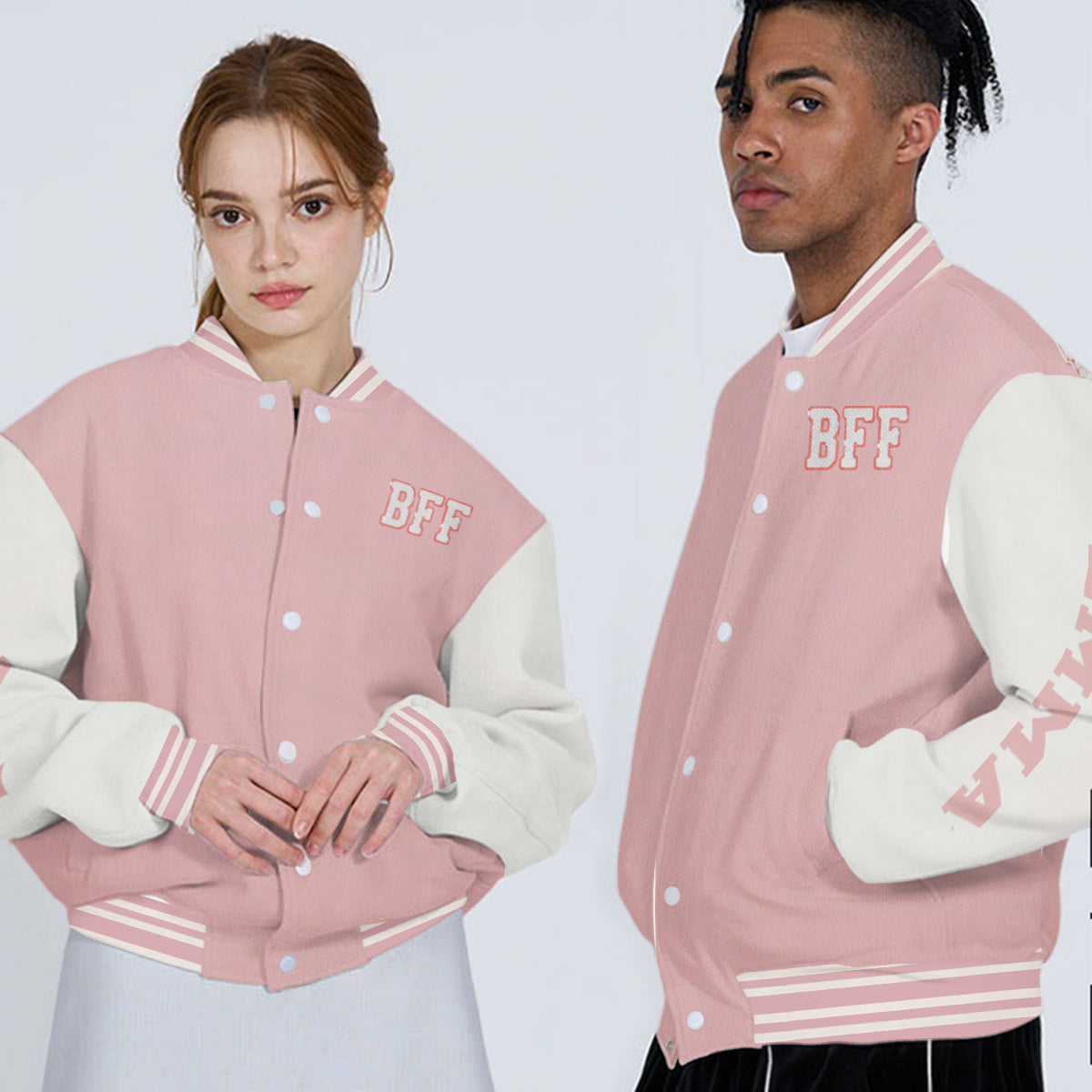 Meilleures amies pour toujours - Veste universitaire personnalisée pour meilleures amies