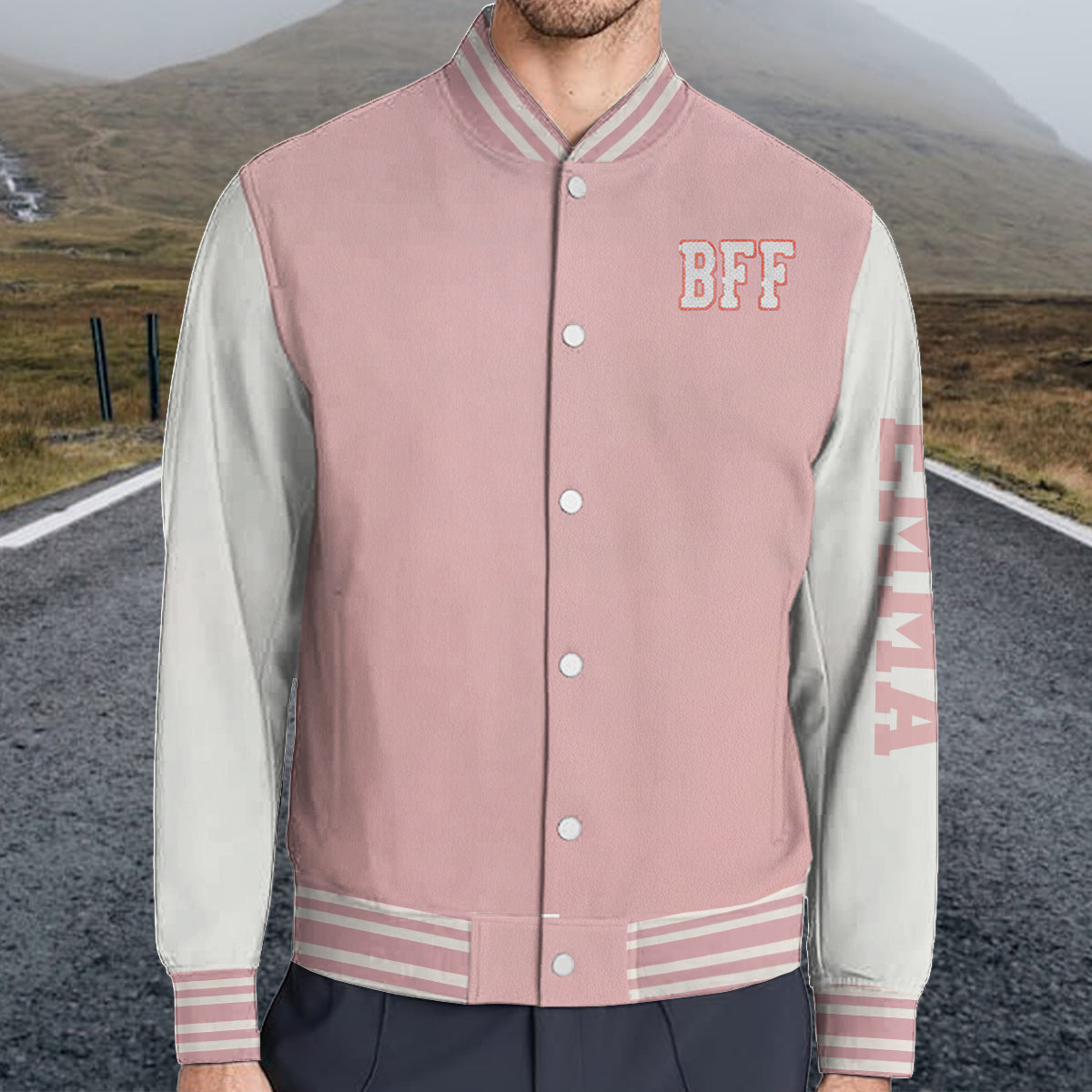Meilleures amies pour toujours - Veste universitaire personnalisée pour meilleures amies