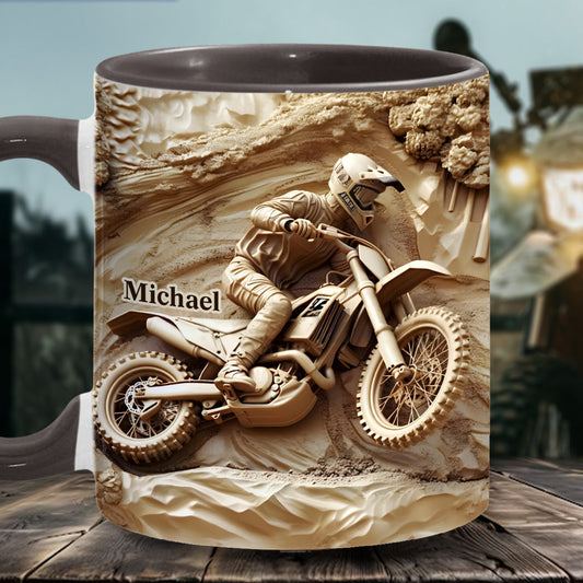 Cool Dirt Bike, Motocross - Personalized Dirt Bike Accent Mug