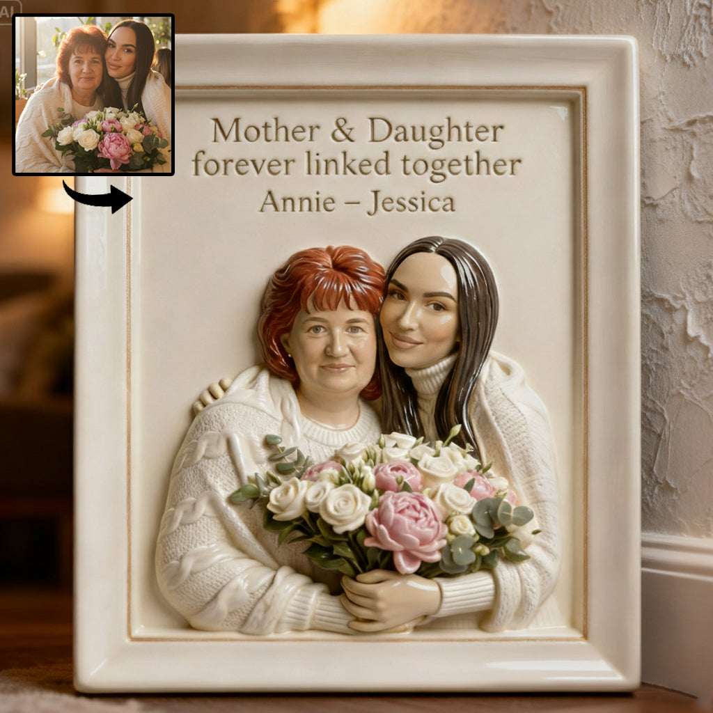 Custom From Any Photo - Personalized Mother Custom Shaped Wood Sign