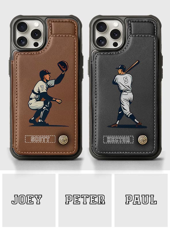 Tis Baseball Season - Personalized Baseball Wallet Phone Case