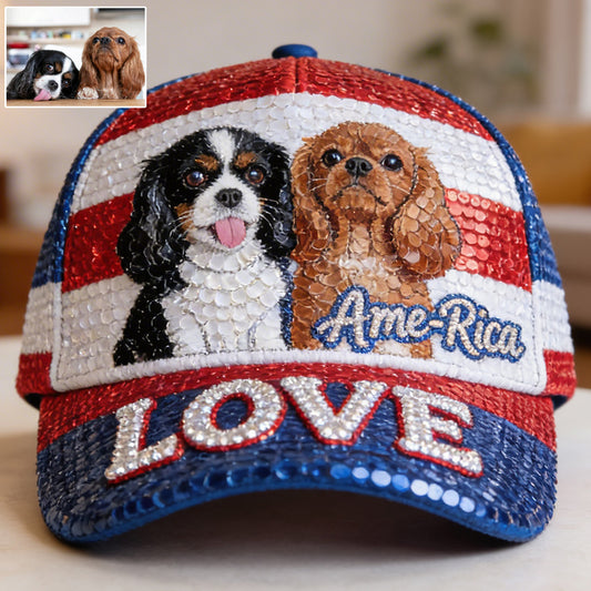 Ich liebe meine Hunde - Personalisierte Hundekappe