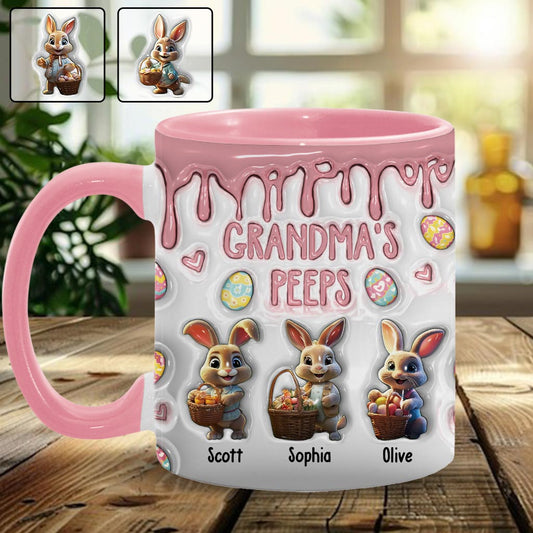 Grandma's Peeps - Personalized Grandma Accent Mug