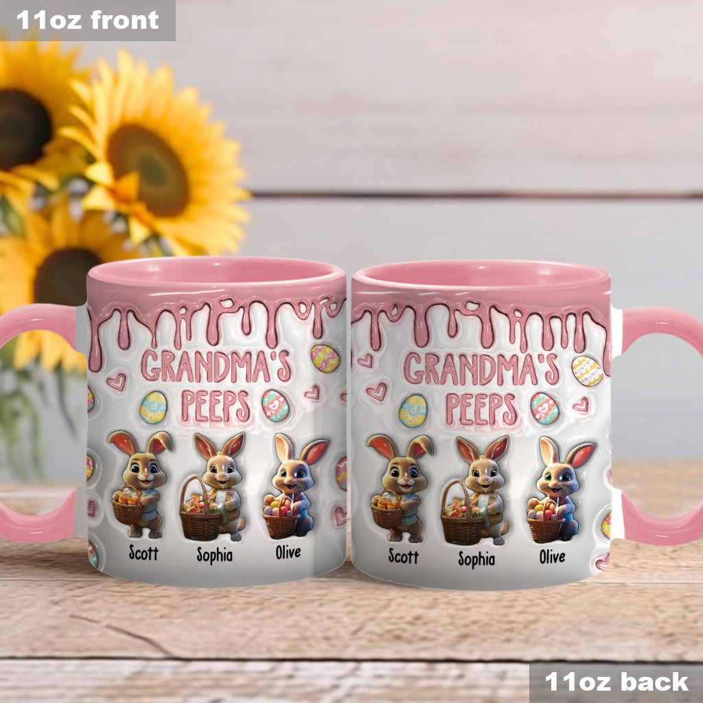Grandma's Peeps - Personalized Grandma Accent Mug