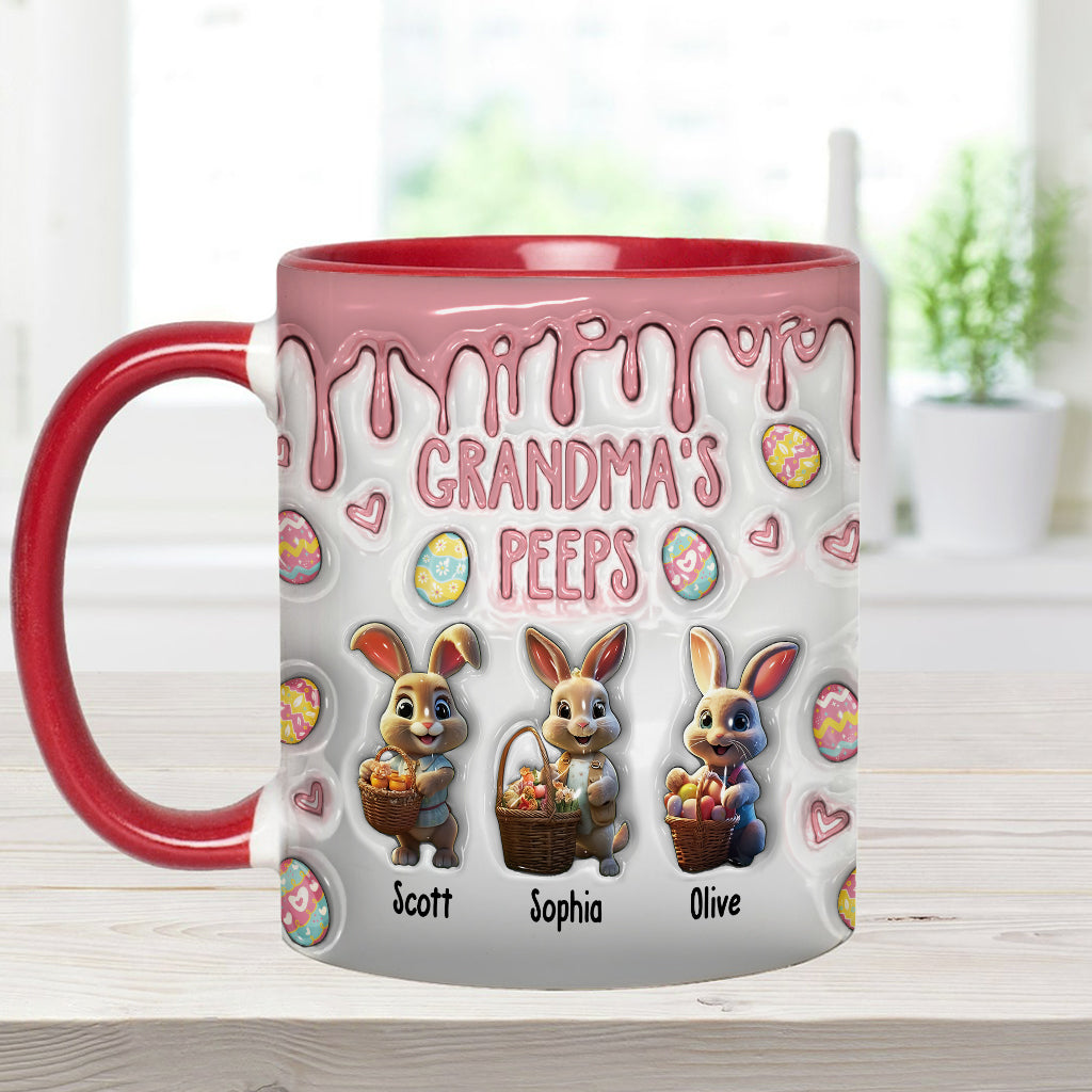 Grandma's Peeps - Personalized Grandma Accent Mug