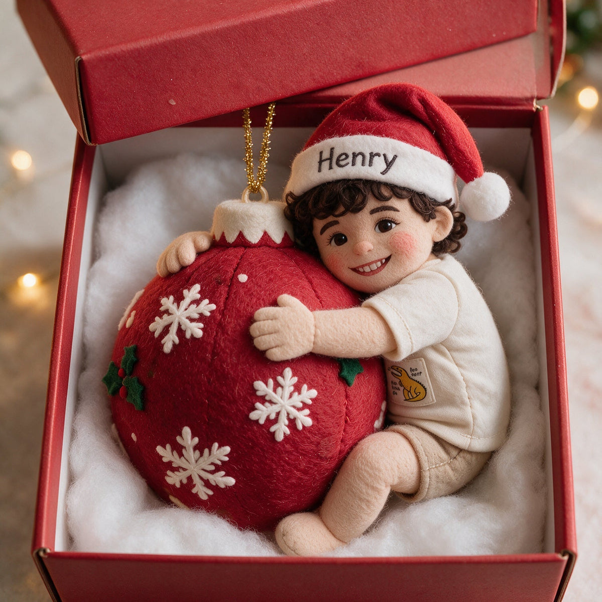 Kleines Weihnachten - Personalisierte Kinder Plüsch Ornament