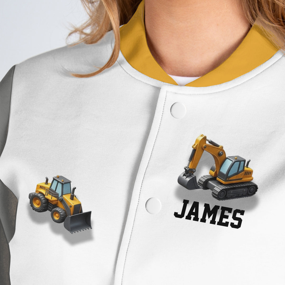 See You Later Excavator - Personalisierte Kinder-Collegejacke