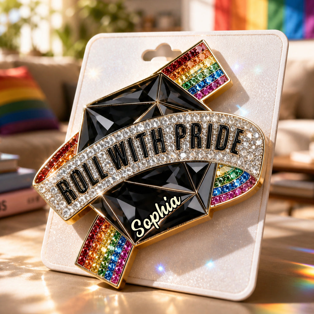 Affichez votre fierté - Épingle émaillée personnalisée LGBT en relief 3D