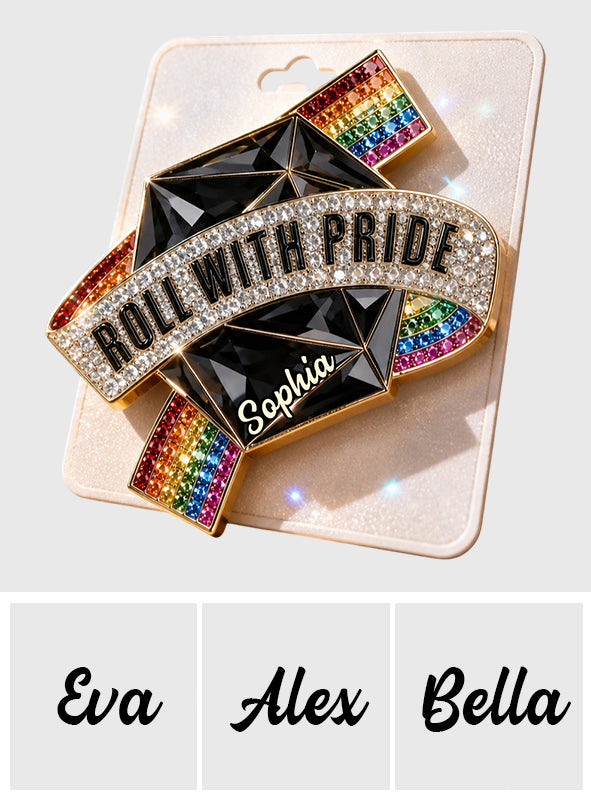 Affichez votre fierté - Épingle émaillée personnalisée LGBT en relief 3D
