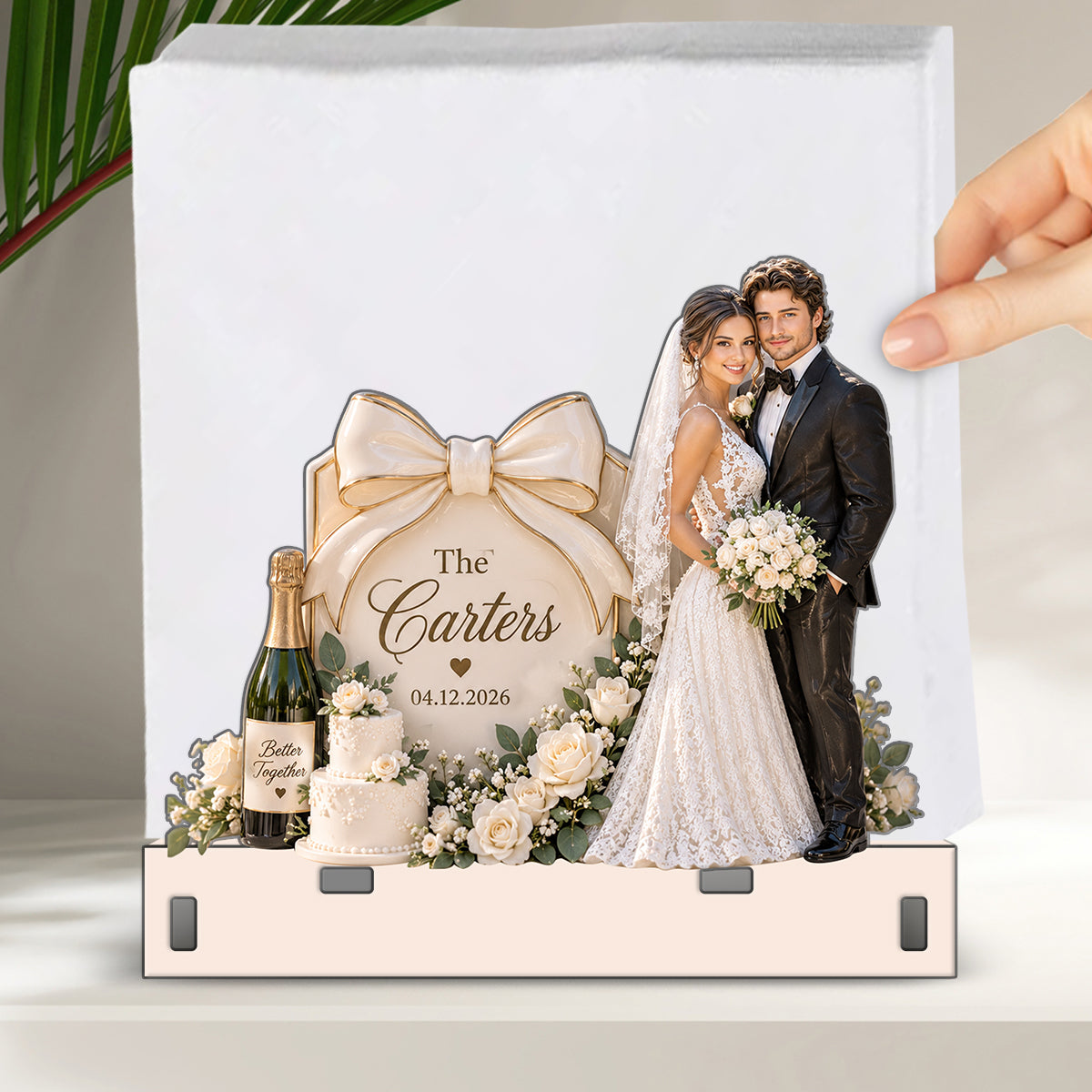 Just Married - Personalized wedding Napkin Holder