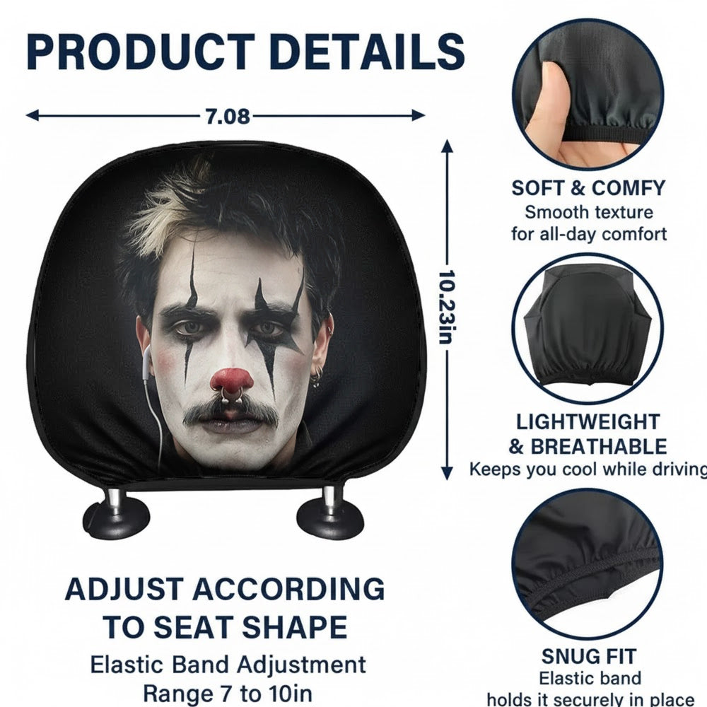 Funny Halloween - Personalized Family Car Headrest Covers