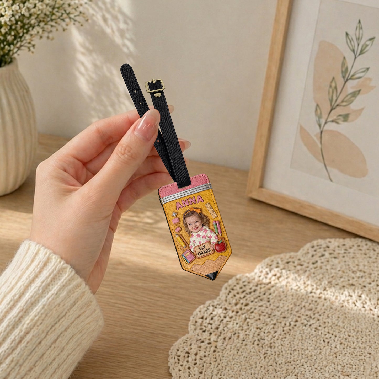 Back To School For Kid, Backpack Tag - Personalized Kid Luggage Tag