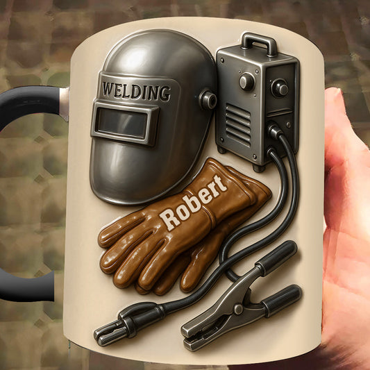 Welder Tools - Personalized Welder Accent Mug