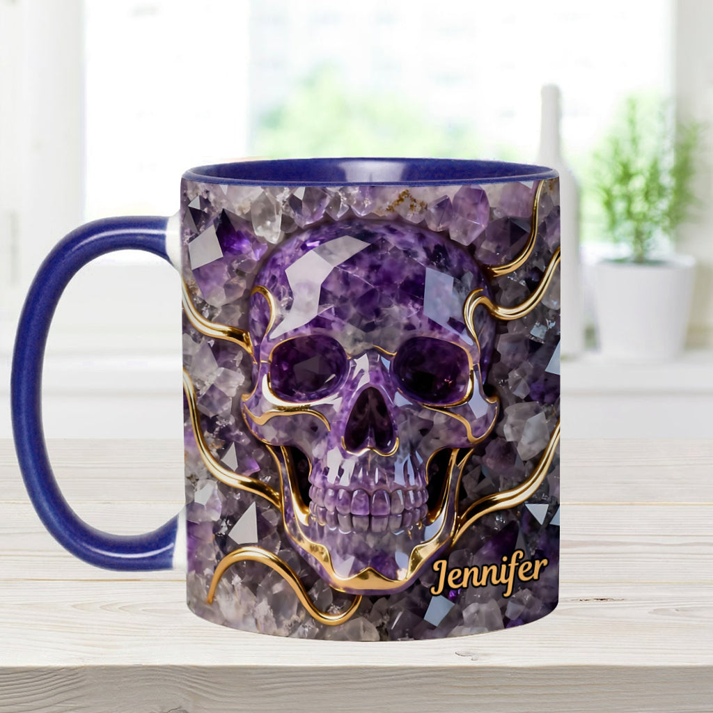 Wunderschöner Totenkopf – personalisierte Tasse mit Totenkopf-Akzent