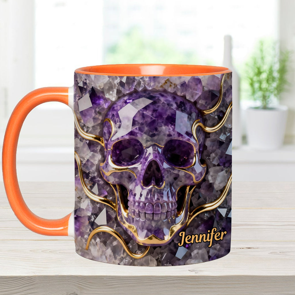 Wunderschöner Totenkopf – personalisierte Tasse mit Totenkopf-Akzent