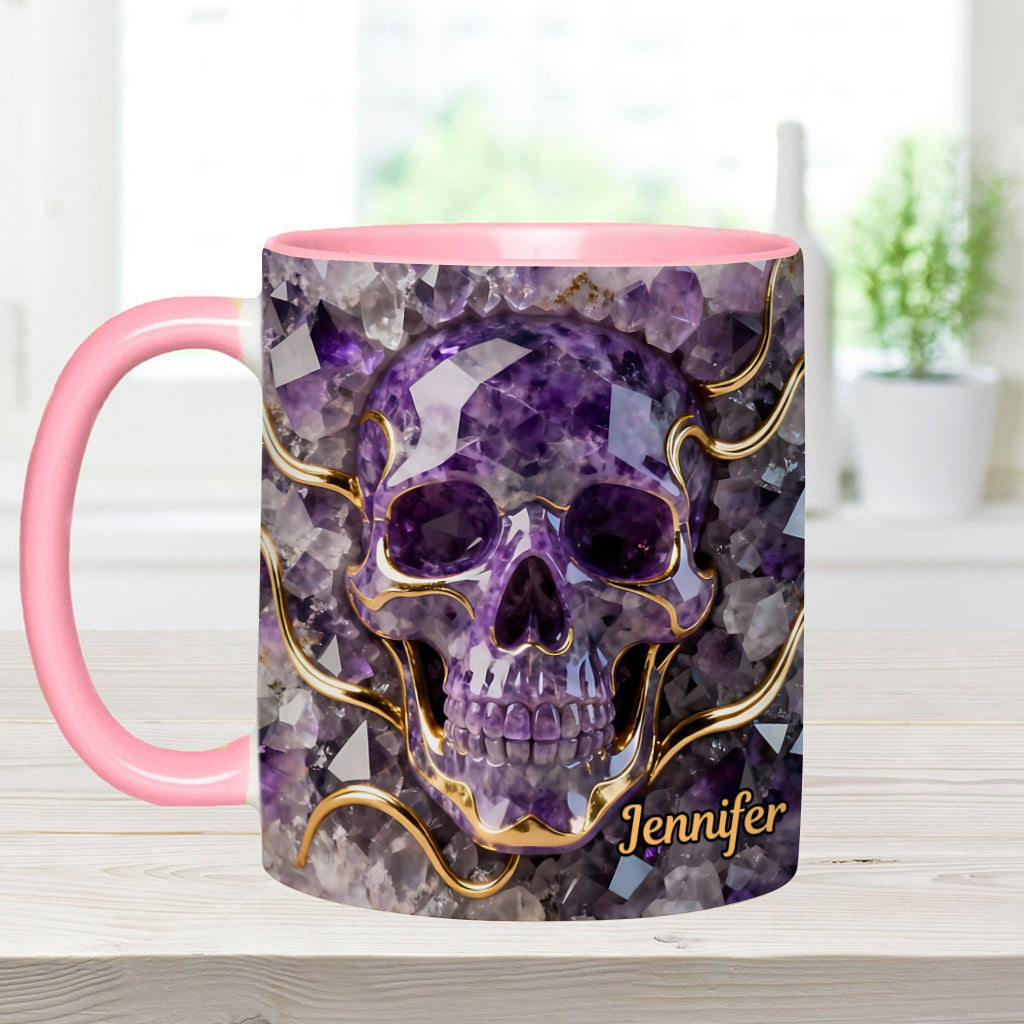 Wunderschöner Totenkopf – personalisierte Tasse mit Totenkopf-Akzent