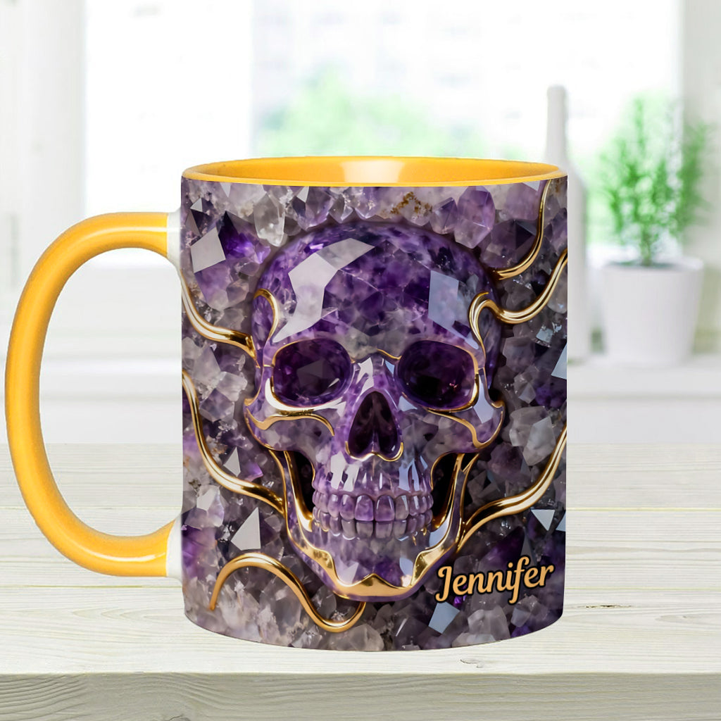 Wunderschöner Totenkopf – personalisierte Tasse mit Totenkopf-Akzent