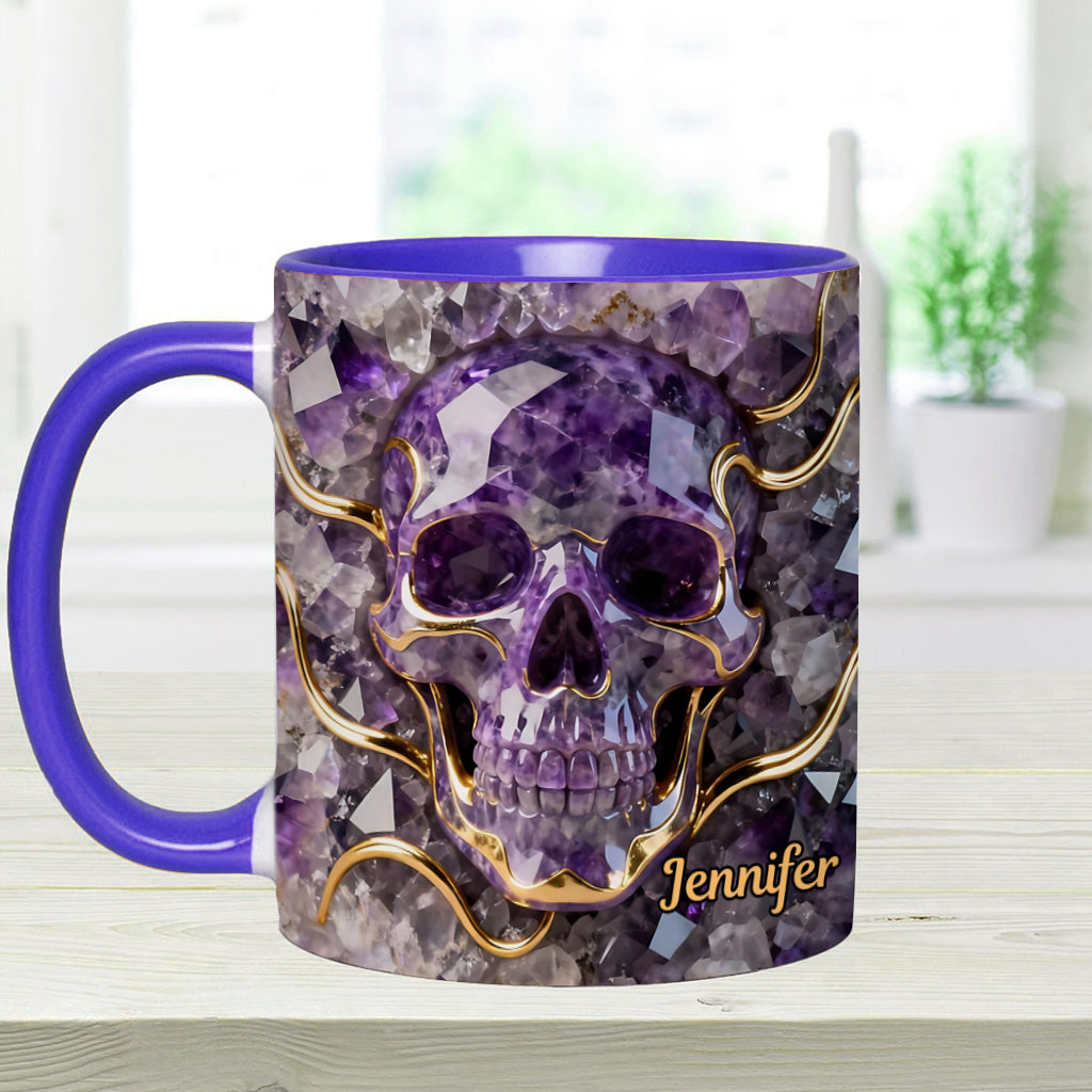 Wunderschöner Totenkopf – personalisierte Tasse mit Totenkopf-Akzent