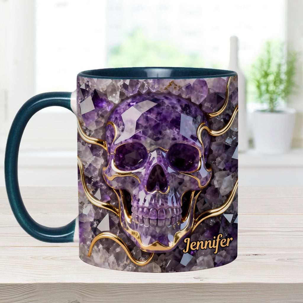 Wunderschöner Totenkopf – personalisierte Tasse mit Totenkopf-Akzent