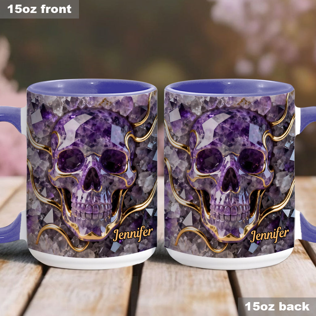 Wunderschöner Totenkopf – personalisierte Tasse mit Totenkopf-Akzent