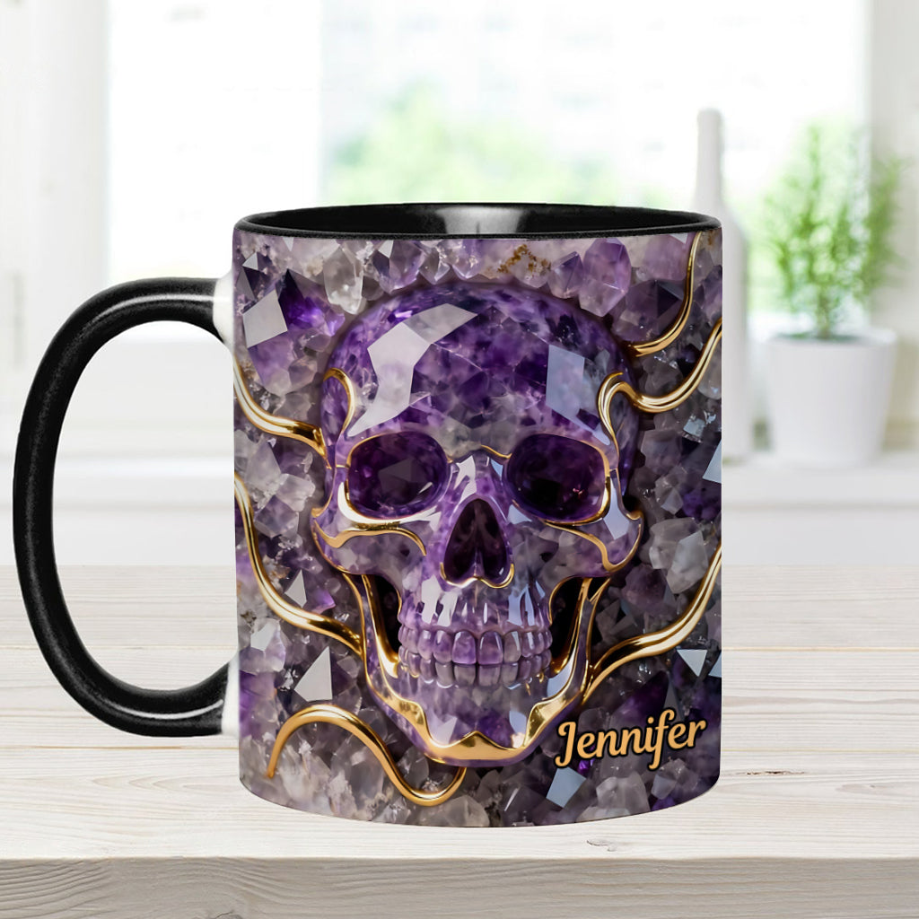 Wunderschöner Totenkopf – personalisierte Tasse mit Totenkopf-Akzent