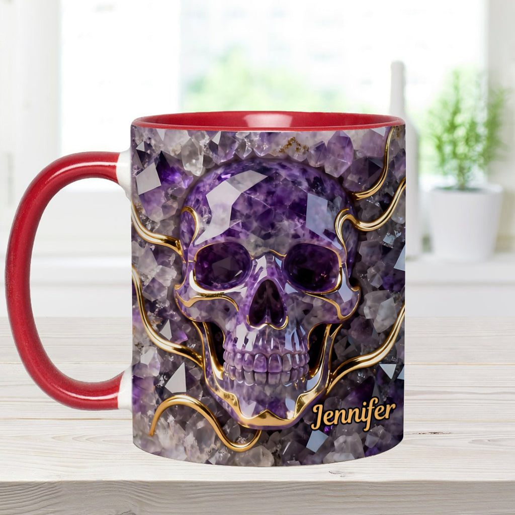 Wunderschöner Totenkopf – personalisierte Tasse mit Totenkopf-Akzent