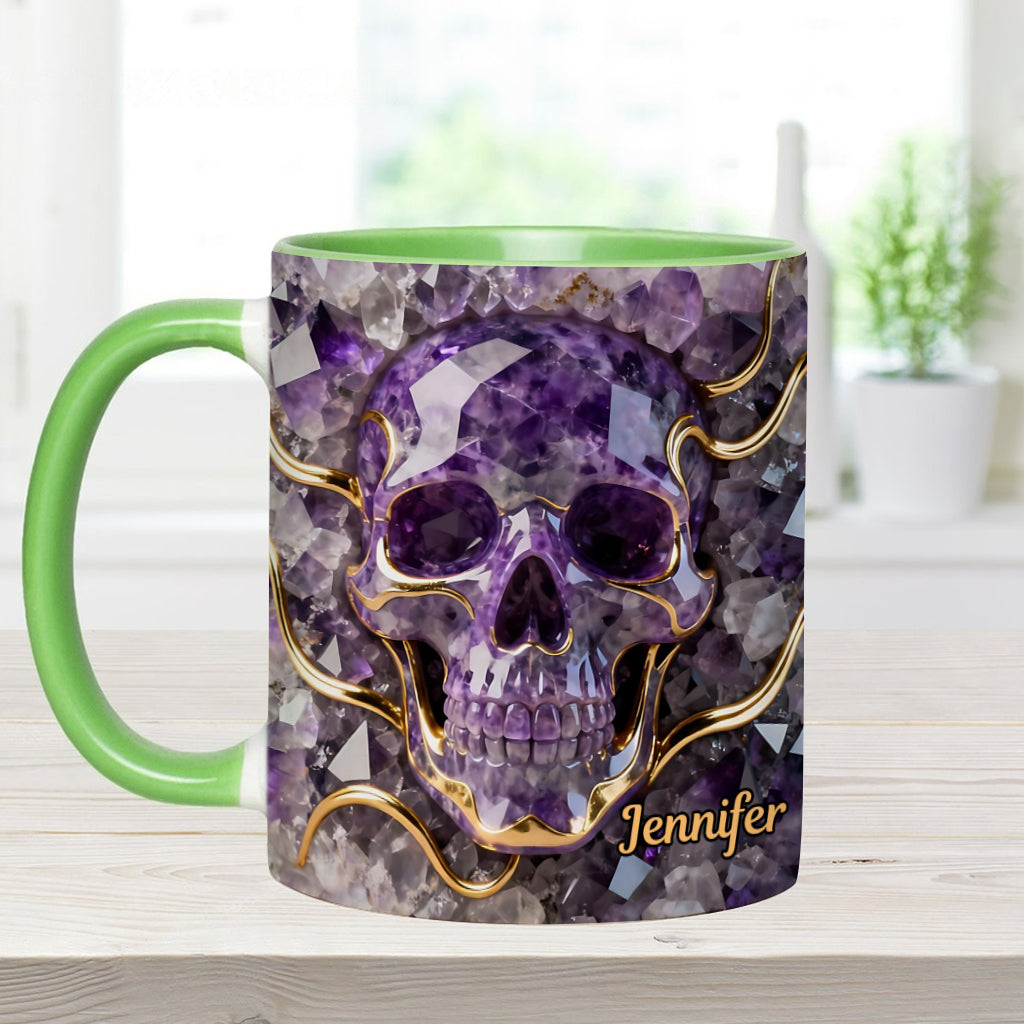 Wunderschöner Totenkopf – personalisierte Tasse mit Totenkopf-Akzent