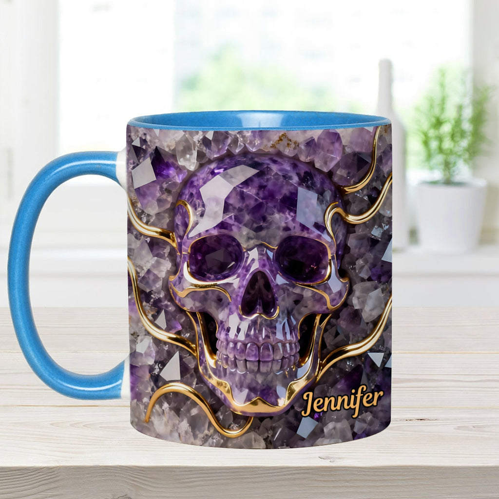 Wunderschöner Totenkopf – personalisierte Tasse mit Totenkopf-Akzent