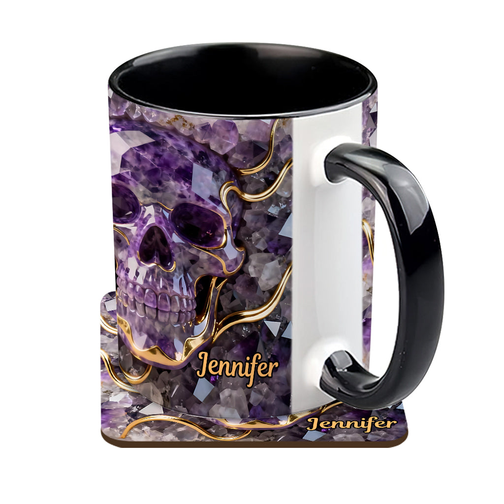 Wunderschöner Totenkopf – personalisierte Tasse mit Totenkopf-Akzent