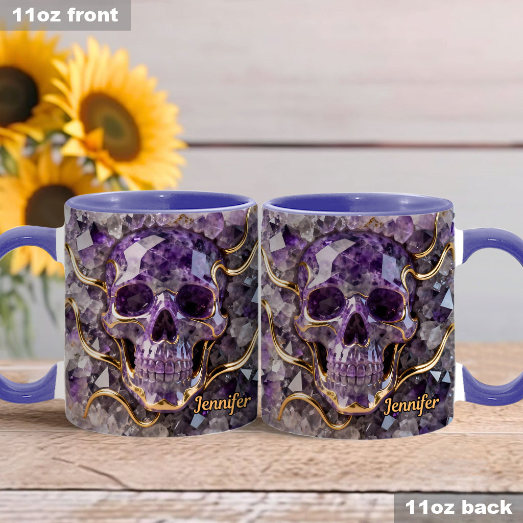 Wunderschöner Totenkopf – personalisierte Tasse mit Totenkopf-Akzent