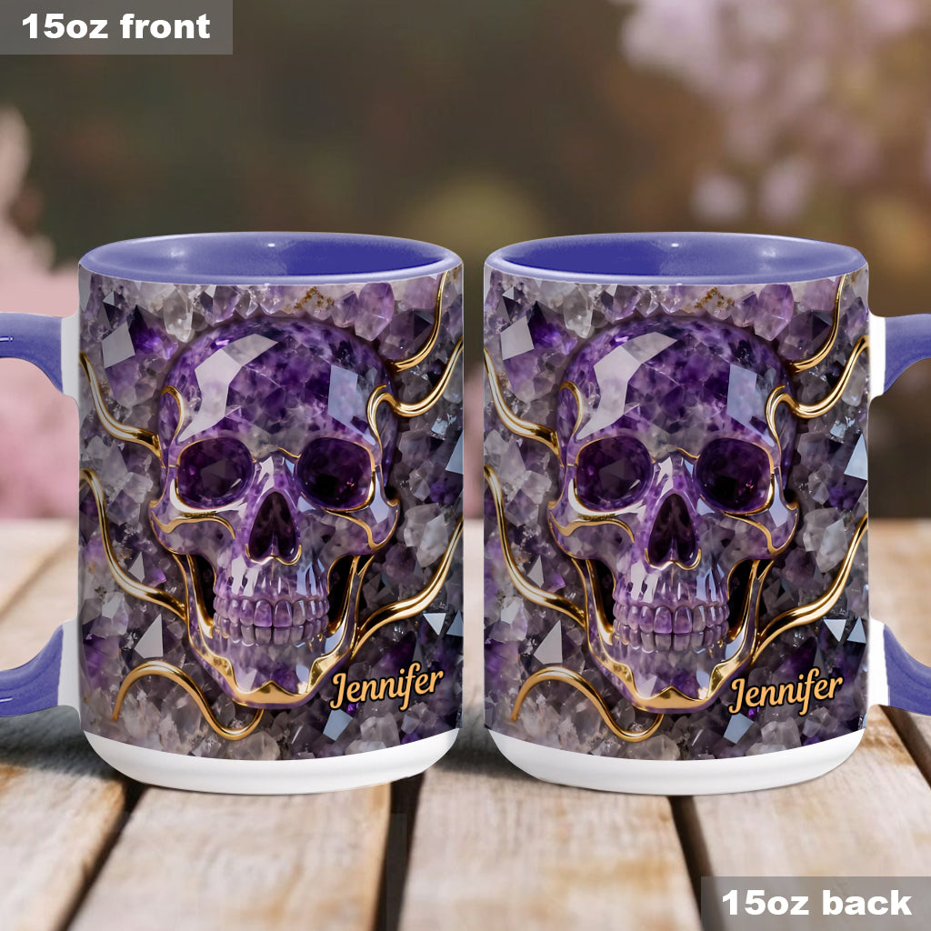 Wunderschöner Totenkopf – personalisierte Tasse mit Totenkopf-Akzent