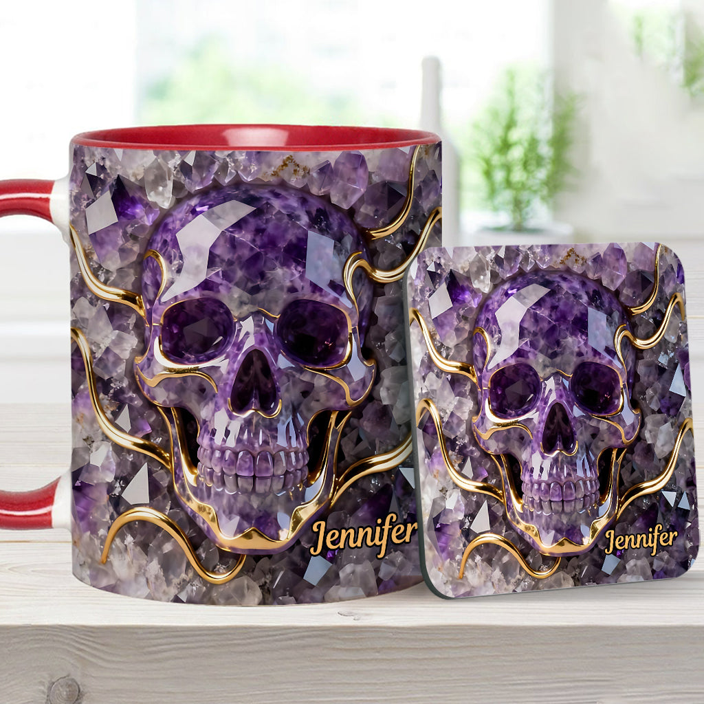 Wunderschöner Totenkopf – personalisierte Tasse mit Totenkopf-Akzent