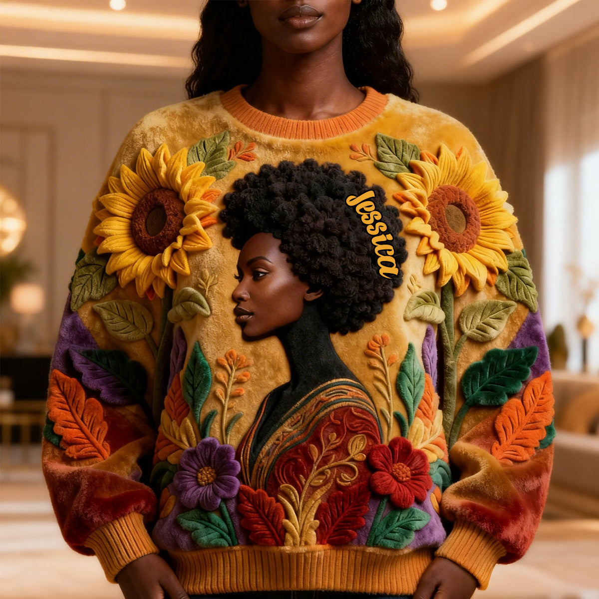 Black Queen - Personalized African American All Over Shirt