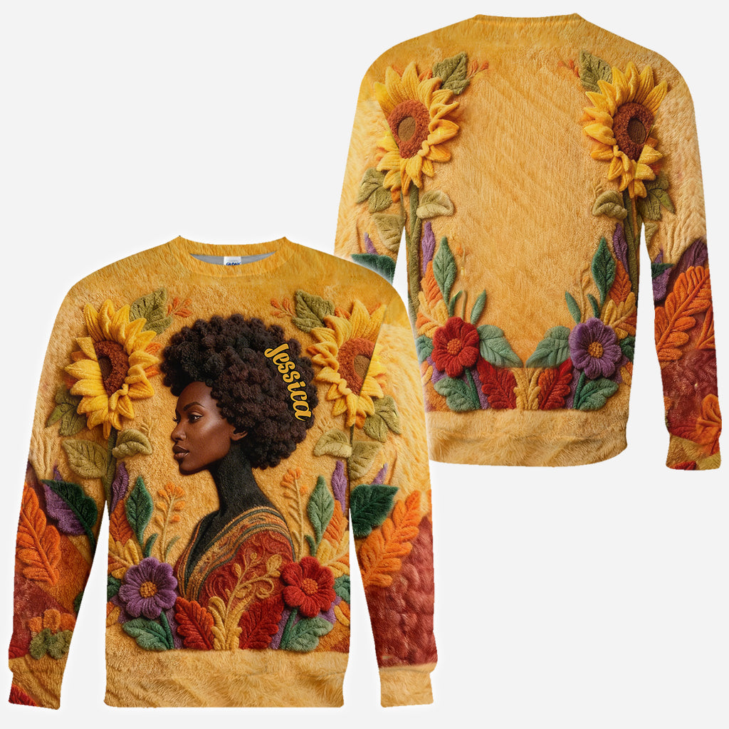 Black Queen - Personalized African American All Over Shirt