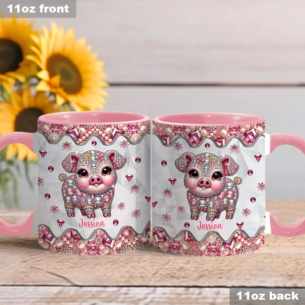 Niedliches Schweinchen – Personalisierte Tasse für Schweineliebhaber