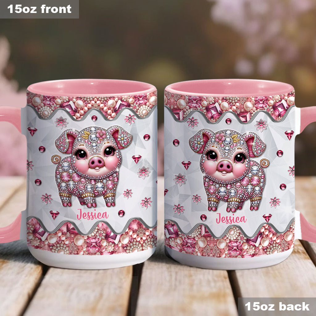 Niedliches Schweinchen – Personalisierte Tasse für Schweineliebhaber