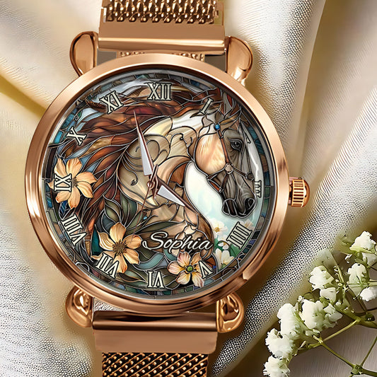 Horse Girl - Personalized Horse Women Hand Watch