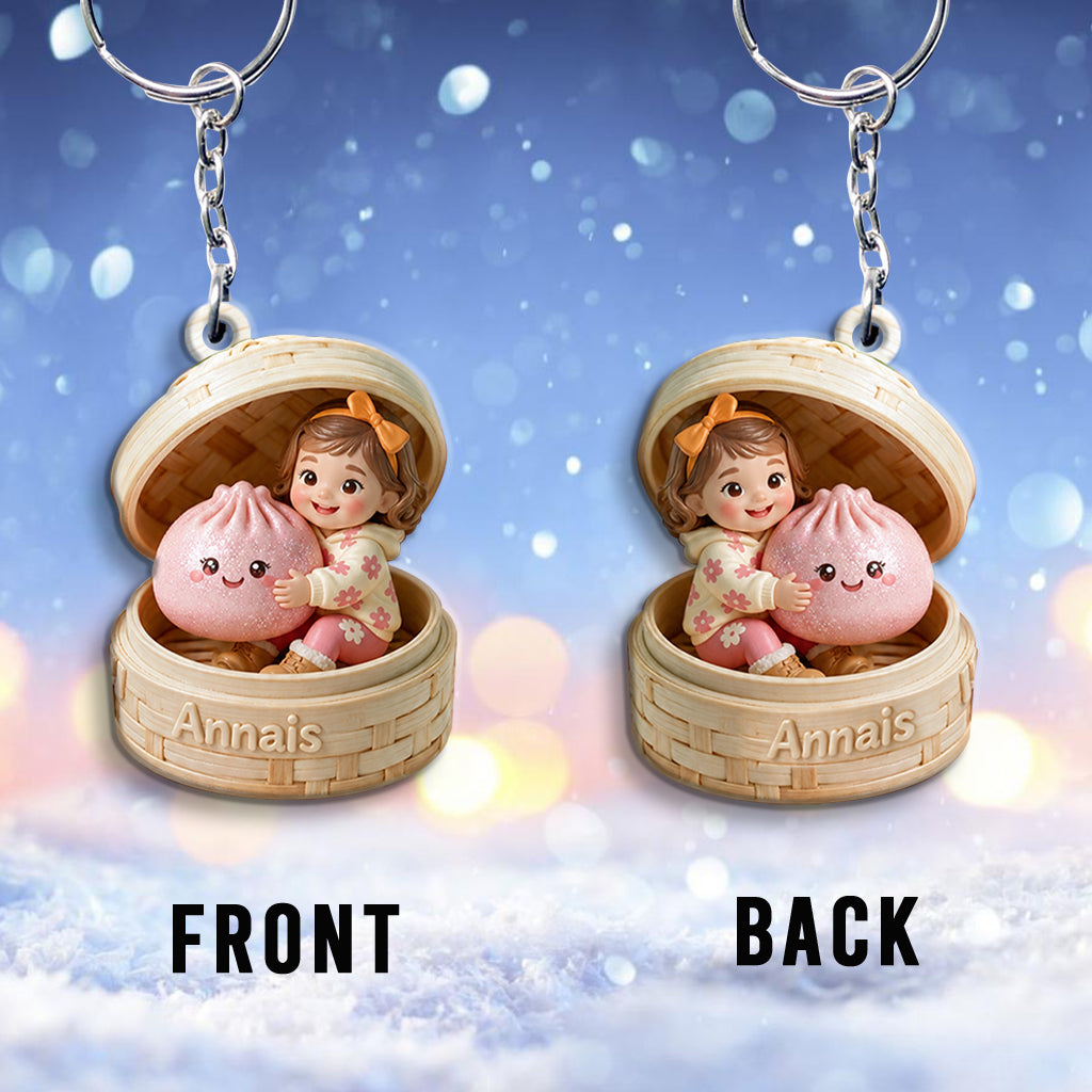 The Funny Mystery Dumpling For Kid - Personalized Kid Keychain