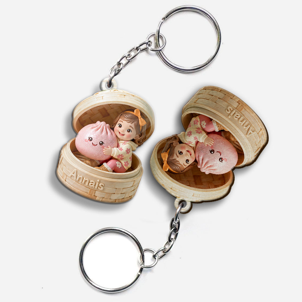 The Funny Mystery Dumpling For Kid - Personalized Kid Keychain
