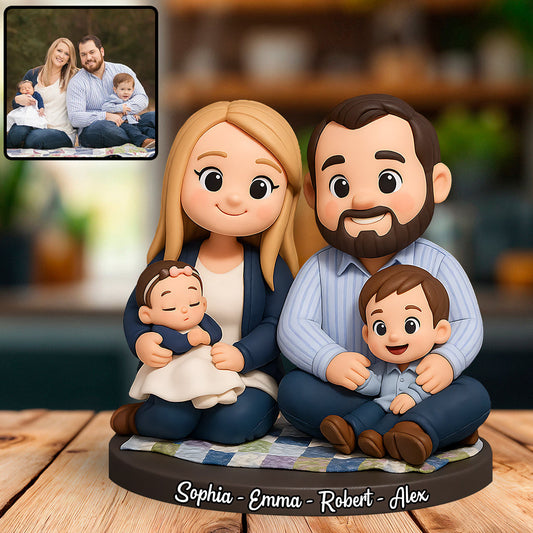 Home Sweet Home - Plaque acrylique personnalisée pour la famille